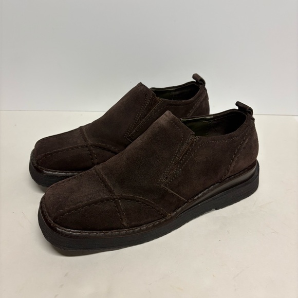 Frye Avenger MensChocolate Suede Shoes Slip Ons Size 10M